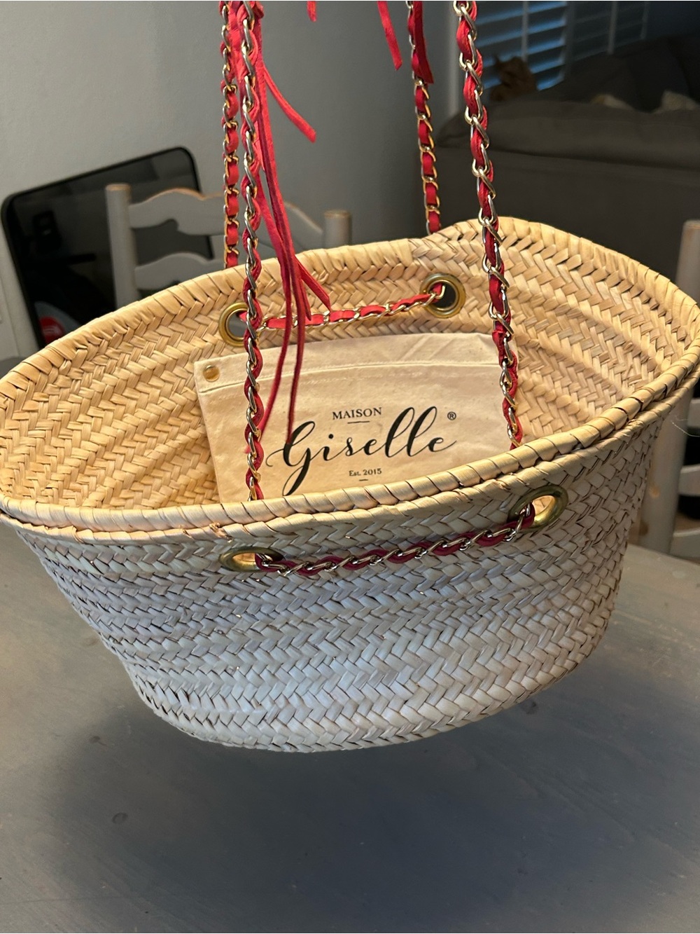 Stunning Anthropologie Maison Giselle woven bag ❤️